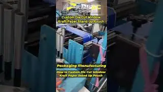 How to Custom Die Cut Window Kraft Paper Stand Up Pouch |  +86 18018761460  |  