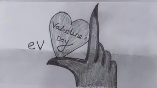 How to draw a heart real easy for Valentine's Day