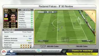 Radamel Falcao IF 90 | Player Review | FIFA 13 - Ultimate Team