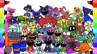 Coloring poppy playtime chapitre 3 // how to color All Monsters and Bosses // coloring pages