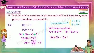 Fundamental Theorem of Arithmetic or Unique Prime Factorization..Worksheet:Level2-3||Class-10||AP&TS