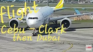 Cebu to Clark  then Dubai 