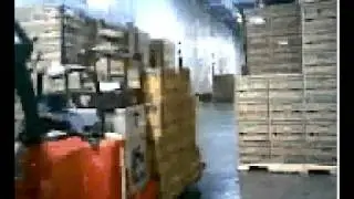 Classic Work Fun #2 Sean doing 4 cases of Bananas at once
