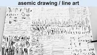 Asemic Drawing with Graphite | Intuitive Line Art & Abstract Calligraphy Process