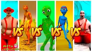 Speed Dance Challenge Dame Tu Cosita vs El Taiger vs Patila vs Bad Santa vs Chocobodi|META ANIMATION