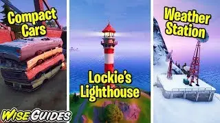 Dance at Compact Cars, Lockie's Lighthouse, and a Weather Station Fortnite Chapter 2 Forged in Slurp