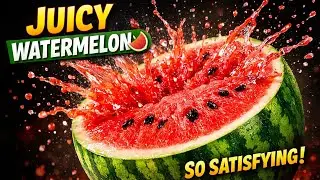 Watermelon Gel AI ASMR 🍉 | Deep Relaxing Textures for Sleep & Stress Relief