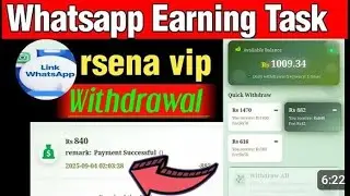 😘Rsena Vip App 2025 | Complete Account Setup & Live Withdrawal Proof | 100% Real Earning App😱