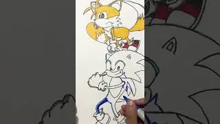 Sonic & Tails Coloring Fun 🦔🦊 | Easy Kids Coloring Video