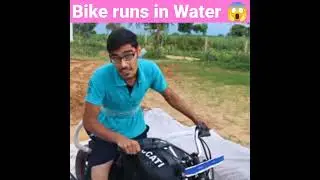 Bike Runs in Water 😱 Experiment by #crazyxyz #mrindianhacker #theexperimenttv #shorts #ytshorts