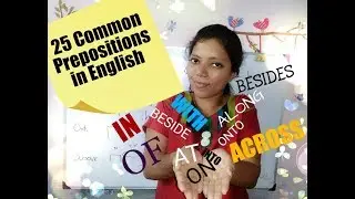 25 Common prepositions in English / Spoken English through Tamil lesson #19