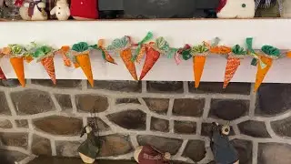 Fabric Carrot Garland