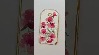 Sweet peas watercolor painting #cardcreations #watercolorpainting #miniart #makeacard #miniartmagic