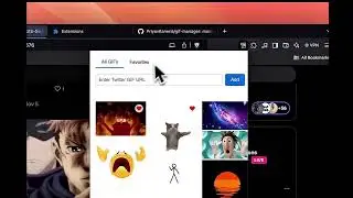 GIF Manager - Twitter integration