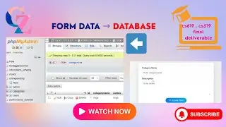 3- How to save data →DATABASE cs619 cs519 final deliverable