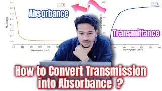 How to convert transmittance into Absorbance with Origin