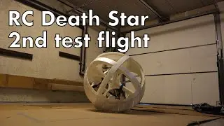 Star Wars RC Death Star, prototype 2nd test flight