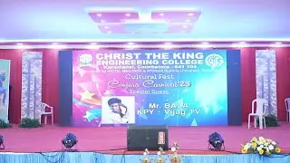 Mr. BALA KPY Vijay TV/Cultural Fest/CHRIST THE KING ENGINEERING COLLEGE Karamadai,2023