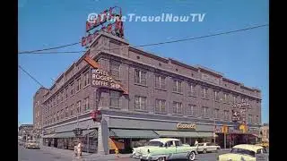 Vintage Hotel Rogers, Idaho Falls, Color Video of 1950's, Classic Cars, Coffee Shop, Carroll's