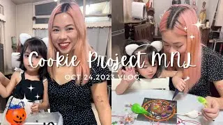 Halloween activity with Kitty - DIY Cookie decorating kit by Cookie Project MNL ! 🍪 #AbawFam