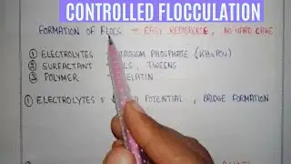 Controlled flocculation in suspension | formulation of suspension | coarse dispersion