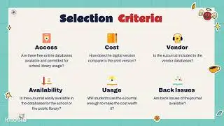 eJournals Selection Criteria