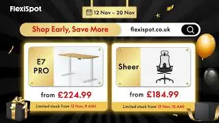 FlexiSpot Black Friday Event calendar