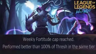 Wild Rift: THRESH BUT ITS BETTER THAN 100% ( IM THE ONLY THRESH THO )