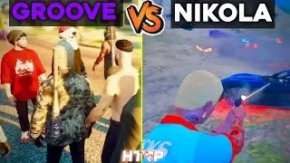 WAR - NIKOLA VS GROOVE | Quick War | Gta 5 HTRP 5.0 HIGHLIGHTS #htrp #htrplive #gtarp