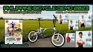 PHILIPPINE BICYCLE DEMO 2023 || U.P. DILIMAN || PEDAL UP SUNKEN GARDEN