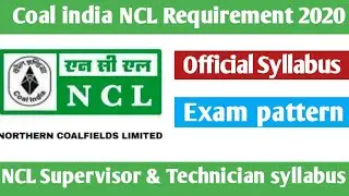 NCL Supervisor & Technician Syllabus 2020ll