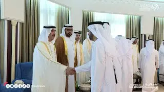 حاكم أم القيوين يستقبل المهنئين بعيد الأضحى المبارك