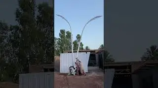 Palm Tree Design Light Pole, Qatar World Cup Lightpole, How to install lightpole without crain