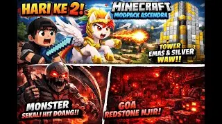 HARI KE 2 ASCENDRA?! DAPET KUDA PONI BISA NYERANG 😱 MONSTER SEKALI HIT MATI!!