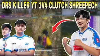 DRS Samsaa (KillerYT) Proper 1v4 Clutch Against Shreepech Official | Clash with kvn