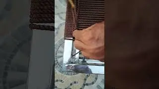 Diy chair design / how to weave rope seat #homedecor #furniture #youtubeshorts #furnituredesign