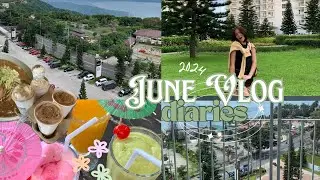 June Vlog Diaries: Tagaytay trip + grwm + grocery day🍜💚💐