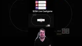 Every time I have Pocket Kings ... there's an Ace 😩 #shorts #poker #cashgamepoker