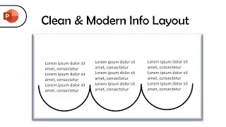 How to Create a Clean & Modern Info Layout in PowerPoint | Step by Step Tutorial