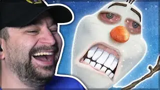 OLAF ABUSE! 😂 - [YTP] CHILL | A Frozen Parody REACTION!