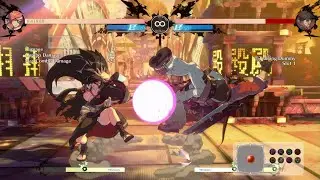 Guilty Gear -Strive- Baiken counter-hit 2HS 223 damage combo
