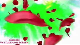 Beautiful rose green screen | animated | VK STUDIO 2018 SCREEN