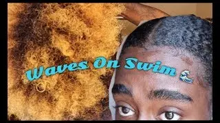 WAVES ON SWIM | Men’s Sleek Low Ponytail On My Thick A** Natural Hair | Teamus Wright