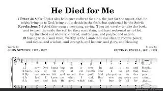 BASS   He Died for me John Newton