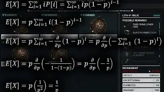 WARFRAME - RNG Analysis: Void Relics (Part 1)