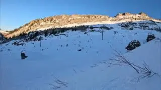 [4k] Non Stop Descent in Avoriaz | Jean Vuarnet (red) | Crot (blue)