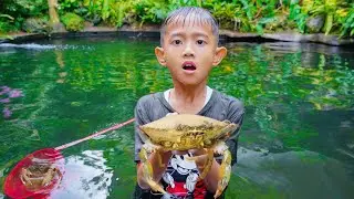 ALI MANCING DUA KEPITING 😱 SAMPAI KECEBUR DI KOLAM