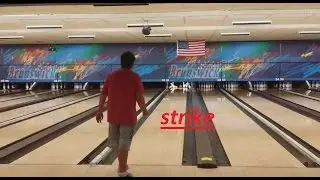 the gasper get his strike at bowlng