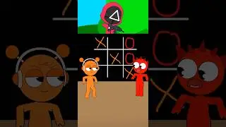 Incredibox Sprunki: Complex Tic-Tac-Toe Squid Game with Anything Alexia #shorts #animation