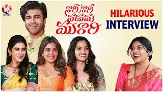Nari Nari Naduma Murari Movie Team Hilarious Fun Interview | Sharwanand | Samyuktha Menon | V6Ent